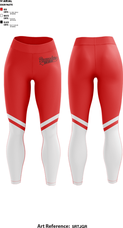 San Diego Renegades 57590019 Womens Leggings - 1