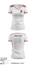 Barnstable High School Women's Volleyball 90691176 Women's Short Sleeve V-neck Shirt - 3