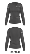 Dynamic 42906299 Women's Long Sleeve V-neck Shirt - 37