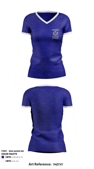 Women's Short Sleeve Vneck Shirt, Wyoming High School Tennis, Tennis, Teamtime, Team time, sublimation, custom sports apparel, team uniforms, spirit wear, spiritwear, sports uniforms, custom shirts, team store, custom team store, fundraiser sports, apparel fundraiser