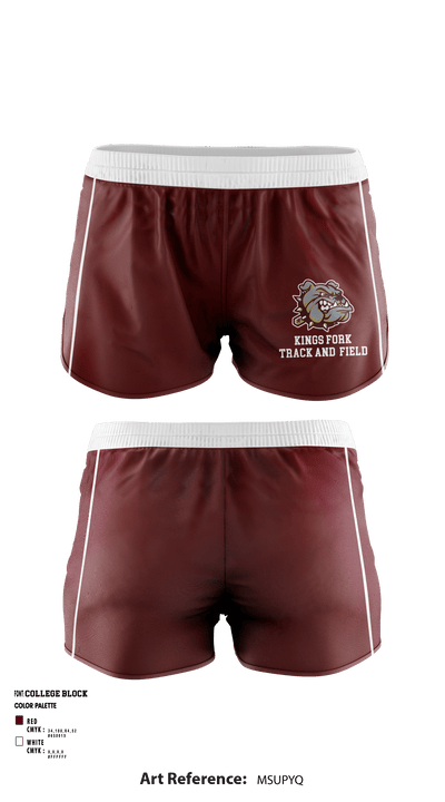 Kings Fork High School Track 75398730 Women's Shorts - 1