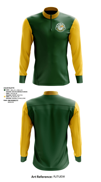 Engadine High School Basketball 55412543 Quarter Zip Jacket - 1
