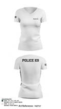 Police K9 35090090 Women's Short Sleeve V-neck Shirt - 2