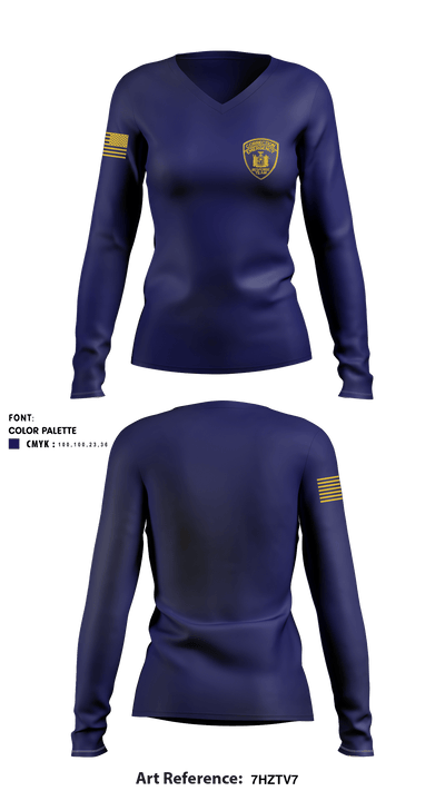 Team 17 61391428 Women's Long Sleeve V-neck Shirt - 2