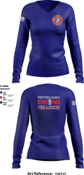 Medic 10 93182526 Women's Long Sleeve V-neck Shirt - 1