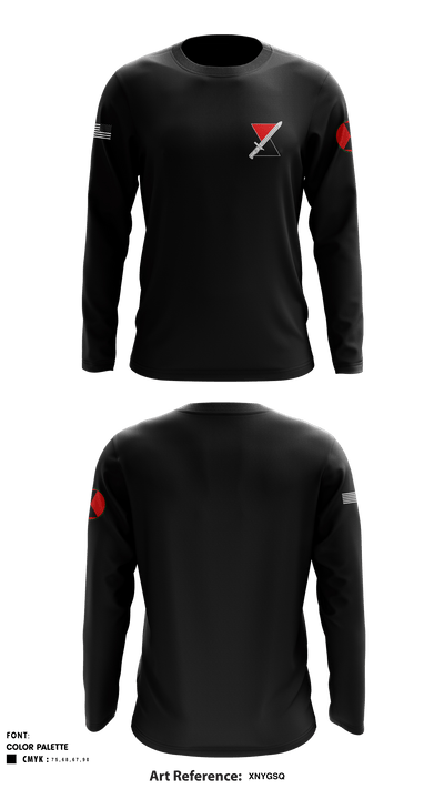 7TH ID 77453110 Long Sleeve Performance Shirt - 1