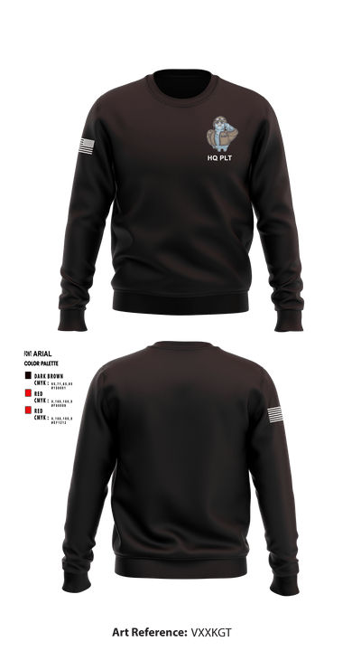 548th DSSB C Co. 31661894 Crew Neck Sweatshirt - 1