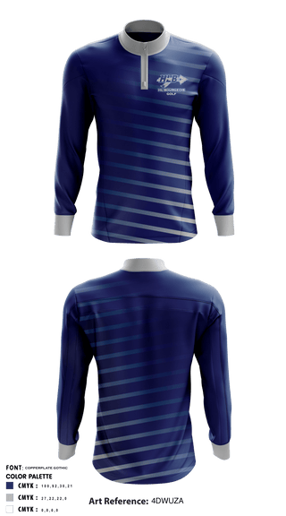 Quarter Zip Jacket, HL Bourgeois Golf, Golf, Teamtime, Team time, sublimation, custom sports apparel, team uniforms, spirit wear, spiritwear, sports uniforms, custom shirts, team store, custom team store, fundraiser sports, apparel fundraiser