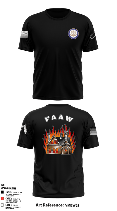 Fire As A Weapon 68443960 Short Sleeve Performance Shirt - 1