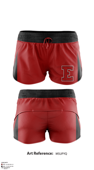 Track Shorts, Elyria High School Cheer, School Spirit Store, Teamtime, Team time, sublimation, custom sports apparel, team uniforms, spirit wear, spiritwear, sports uniforms, custom shirts, team store, custom team store, fundraiser sports, apparel fundraiser