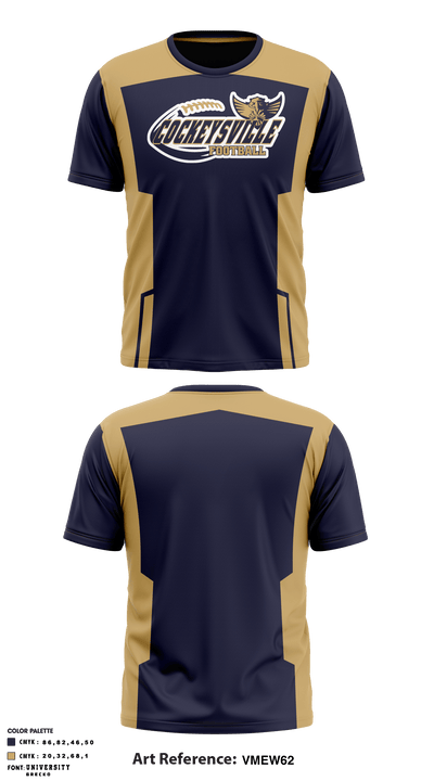 Cockeysville Eagles Football 91755651 Short Sleeve Performance Shirt - 7