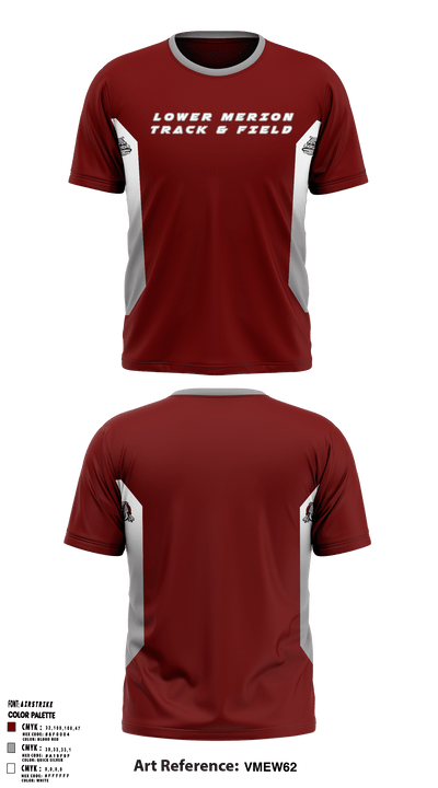 Lower Merion High School Track 46814717 Short Sleeve Performance Shirt - 1