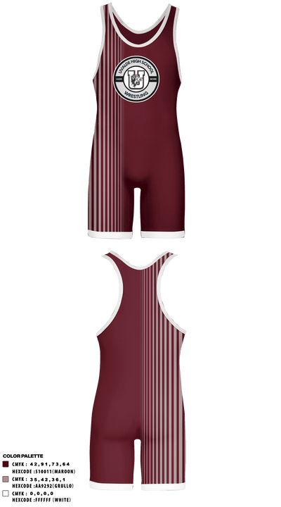 Uvalde High School Wrestling Team 20457756 Wrestling Singlet - 2