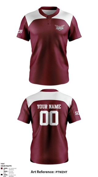 Two Button Softball Jersey, Texas Woman's University Softball, Softball, Teamtime, Team time, sublimation, custom sports apparel, team uniforms, spirit wear, spiritwear, sports uniforms, custom shirts, team store, custom team store, fundraiser sports, apparel fundraiser