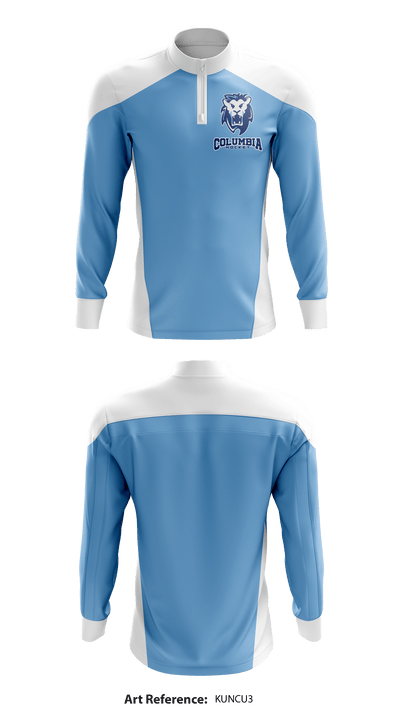 Columbia Preparatory Hockey 11085625 Quarter Zip Jacket - 1