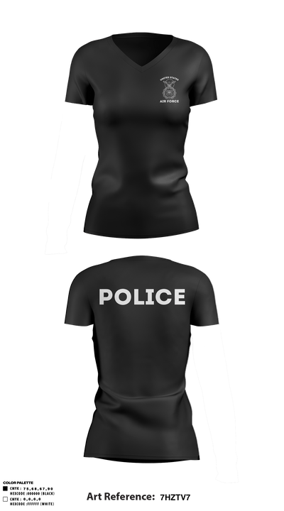 Sfs 72631557 Women's Short Sleeve V-neck Shirt - 13