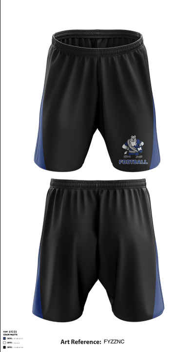 Miami Wardogs Youth Football 39809616 Athletic Shorts With Pockets - 1