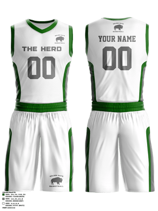 Basketball Uniform, The Herd, Men's Basketball, Teamtime, Team time, sublimation, custom sports apparel, team uniforms, spirit wear, spiritwear, sports uniforms, custom shirts, team store, custom team store, fundraiser sports, apparel fundraiser