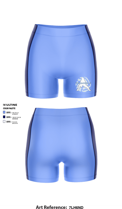 Triangle Volleyball Club 52610257 Women's Compression Shorts - 1