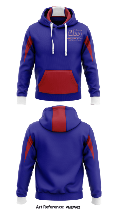 Downtown Giants Youth Football 68980247 Hoodie - 1