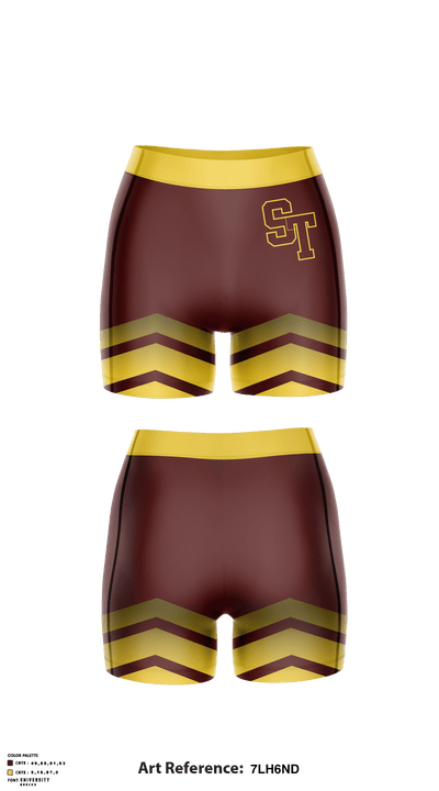 Sherman High School Volleyball 33819753 Women's Compression Shorts - 1