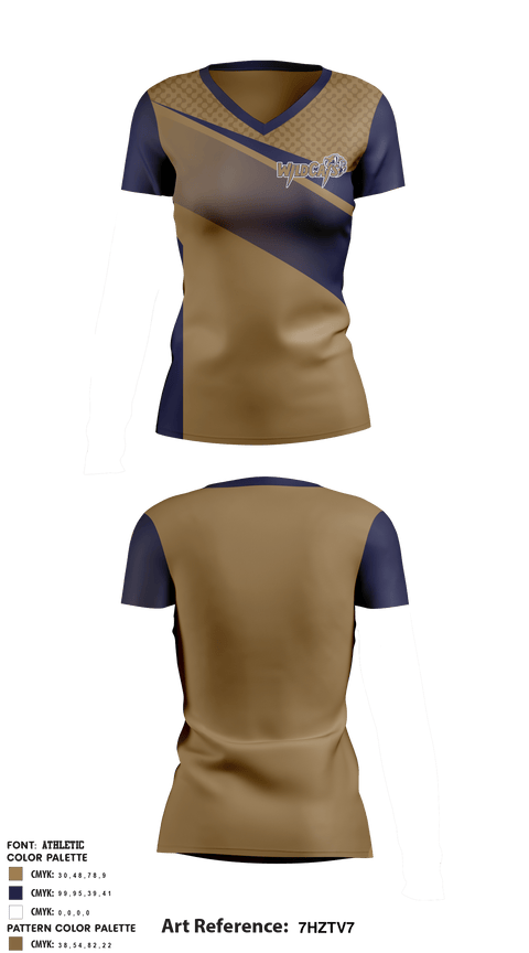 Women's Short Sleeve Vneck Shirt, Leonardtown Wildcats Football and Cheer, Football, Teamtime, Team time, sublimation, custom sports apparel, team uniforms, spirit wear, spiritwear, sports uniforms, custom shirts, team store, custom team store, fundraiser sports, apparel fundraiser