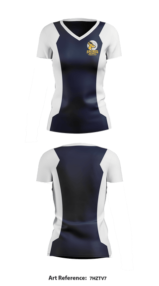 Women's Short Sleeve Vneck Shirt, Academy of the Sacred Heart Golf, Golf, Teamtime, Team time, sublimation, custom sports apparel, team uniforms, spirit wear, spiritwear, sports uniforms, custom shirts, team store, custom team store, fundraiser sports, apparel fundraiser