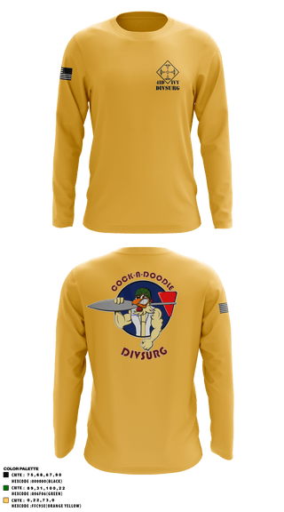 Long Sleeve Performance Shirt, DIVSURG, 4ID, Army, Teamtime, Team time, sublimation, custom sports apparel, team uniforms, spirit wear, spiritwear, sports uniforms, custom shirts, team store, custom team store, fundraiser sports, apparel fundraiser