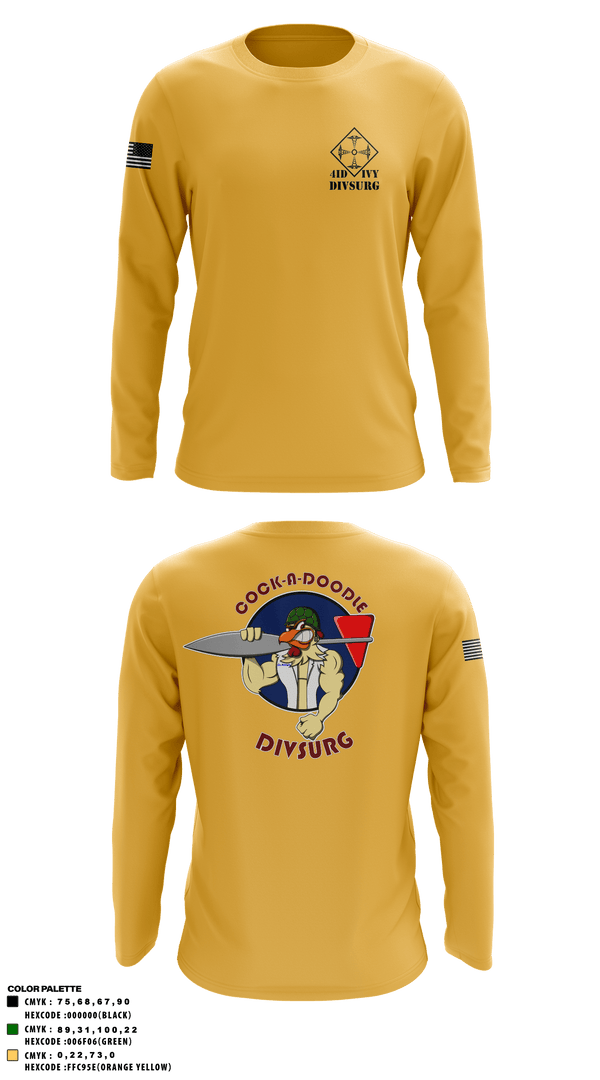 Long Sleeve Performance Shirt, DIVSURG, 4ID, Army, Teamtime, Team time, sublimation, custom sports apparel, team uniforms, spirit wear, spiritwear, sports uniforms, custom shirts, team store, custom team store, fundraiser sports, apparel fundraiser