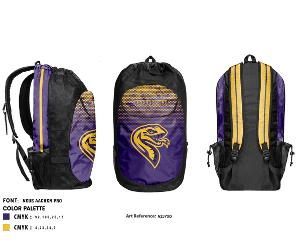 Gear Bag, Pieper Ranch Middle School Cross Country, Cross Country, Teamtime, Team time, sublimation, custom sports apparel, team uniforms, spirit wear, spiritwear, sports uniforms, custom shirts, team store, custom team store, fundraiser sports, apparel fundraiser