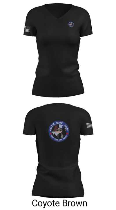 Violent crime squad 63022699 Women's Short Sleeve V-neck Shirt - 15