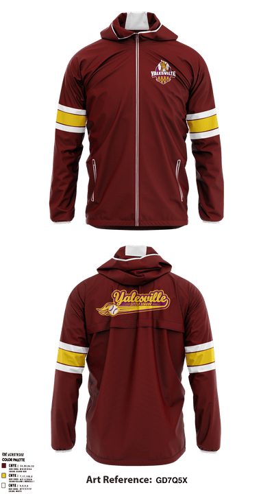 Yalesville Little League 64171116 Windbreaker - 1