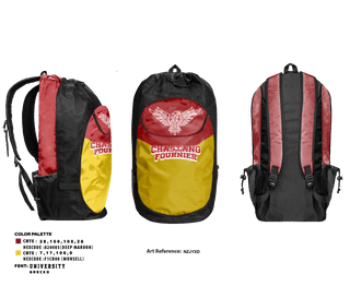 Gear Bag, Chastang-Fournier School Track, Track & Field, Teamtime, Team time, sublimation, custom sports apparel, team uniforms, spirit wear, spiritwear, sports uniforms, custom shirts, team store, custom team store, fundraiser sports, apparel fundraiser