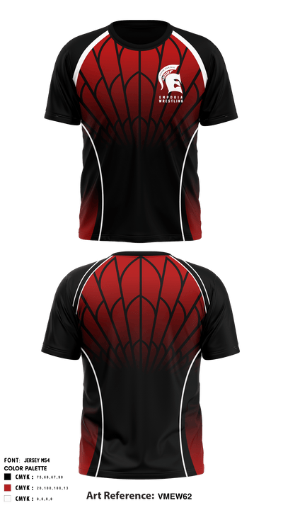 Emporia Middle School 47479945 Short Sleeve Rash Guard Shirt - 1