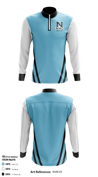 Quarter Zip Jacket, North Mac High School Golf, Golf, Teamtime, Team time, sublimation, custom sports apparel, team uniforms, spirit wear, spiritwear, sports uniforms, custom shirts, team store, custom team store, fundraiser sports, apparel fundraiser