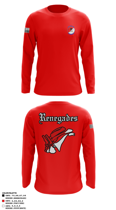 Alpha Troop 2-6 Cav Renegades 60114489 Long Sleeve Performance Shirt - 2