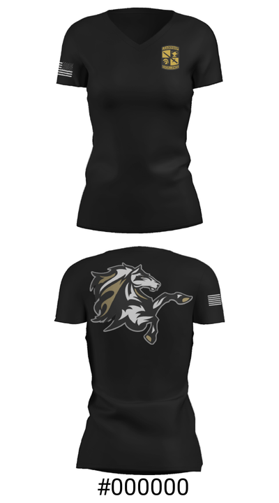 FSU ROTC 41025512 Women's Short Sleeve V-neck Shirt - 19