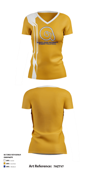 Women's Short Sleeve Vneck Shirt, Albany State University Women's Volleyball, Women's Volleyball, Teamtime, Team time, sublimation, custom sports apparel, team uniforms, spirit wear, spiritwear, sports uniforms, custom shirts, team store, custom team store, fundraiser sports, apparel fundraiser