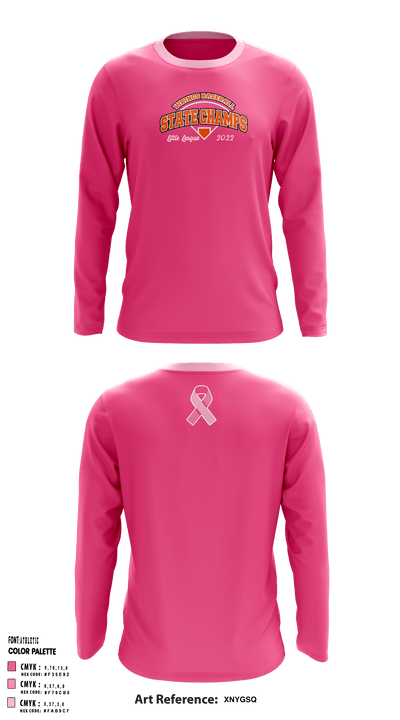 North Canton Little League Champs 91628380 Long Sleeve Performance Shirt - 4