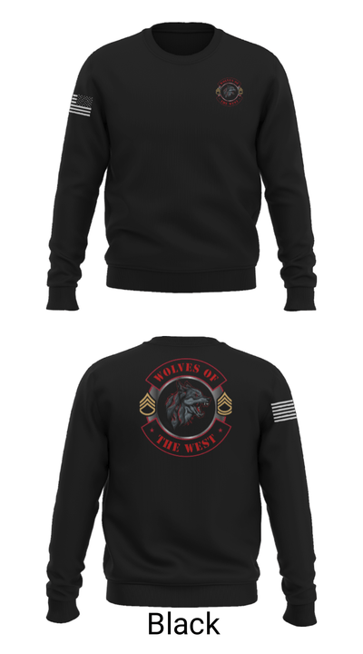 Wolves of the west 83450229 Crew Neck Sweatshirt - 9