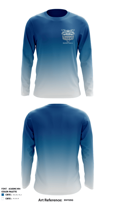 Voorhees University Basketball 18251236 Long Sleeve Performance Shirt - 1
