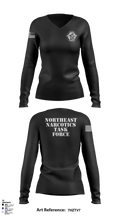 Northeast Narcotics Task Force 43091120 Women's Long Sleeve V-neck Shirt - 2