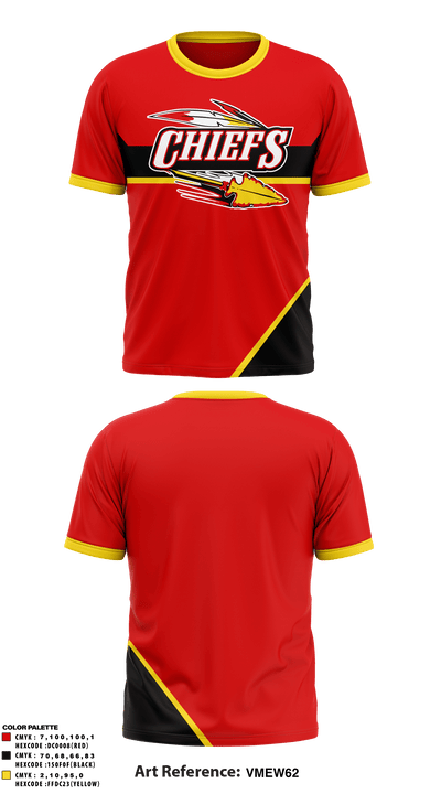 Killeen-Cove Chiefs 26950723 Short Sleeve Performance Shirt - 1