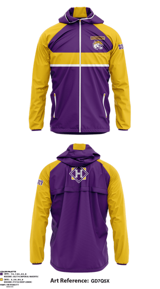 Windbreaker, Hattiesburg High School Powerlifting, Spirit Store, Teamtime, Team time, sublimation, custom sports apparel, team uniforms, spirit wear, spiritwear, sports uniforms, custom shirts, team store, custom team store, fundraiser sports, apparel fundraiser