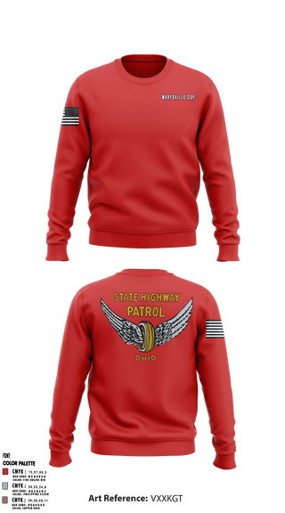 Crew Neck Sweatshirt, , Police, Teamtime, Team time, sublimation, custom sports apparel, team uniforms, spirit wear, spiritwear, sports uniforms, custom shirts, team store, custom team store, fundraiser sports, apparel fundraiser