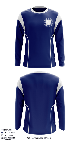 Long Sleeve Performance Shirt, Fort Edward High School Basketball, Men's Basketball, Teamtime, Team time, sublimation, custom sports apparel, team uniforms, spirit wear, spiritwear, sports uniforms, custom shirts, team store, custom team store, fundraiser sports, apparel fundraiser