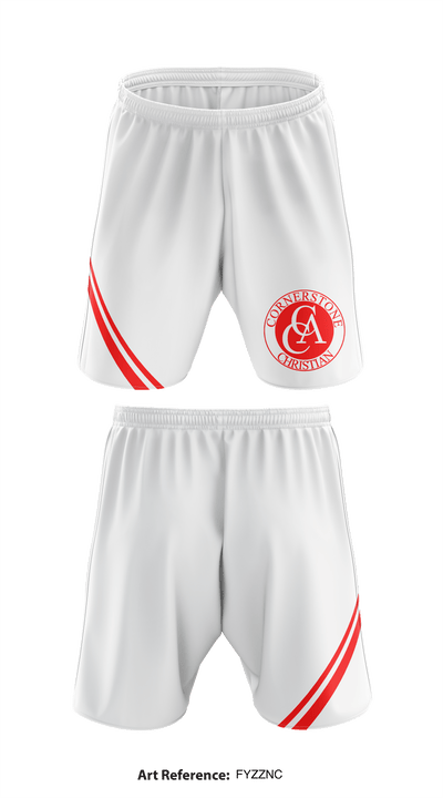 Cornerstone Christian Academy baseball 89319509 Athletic Shorts With Pockets - 1