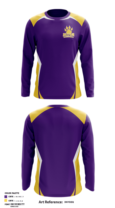Mayfair Laboratory School Basketball 61848734 Long Sleeve Performance Shirt - 1