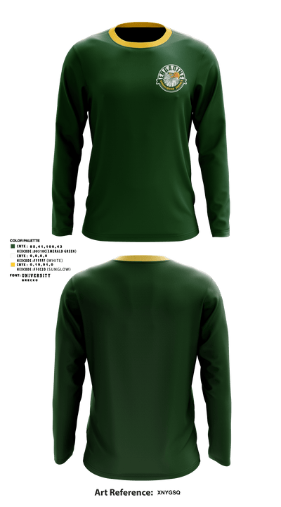 Engadine High School Basketball 55412543 Long Sleeve Performance Shirt - 1