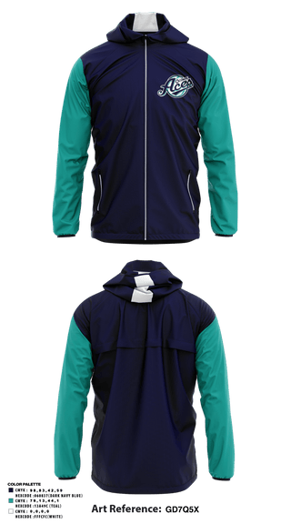 Windbreaker, Oconee Aces, Softball, Teamtime, Team time, sublimation, custom sports apparel, team uniforms, spirit wear, spiritwear, sports uniforms, custom shirts, team store, custom team store, fundraiser sports, apparel fundraiser